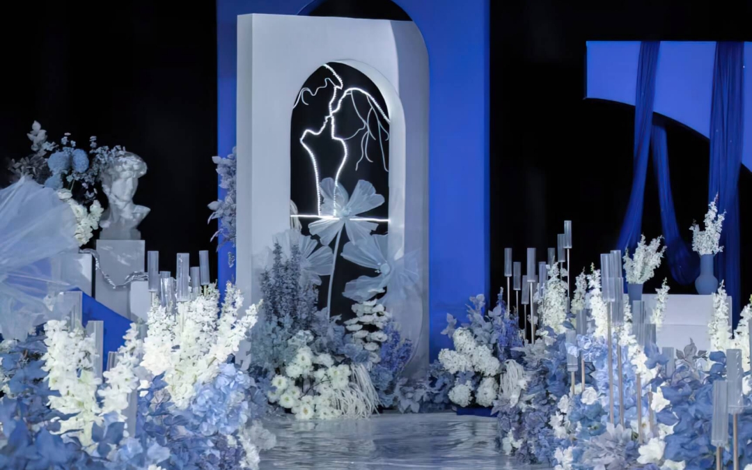 高级感蓝白系浪漫婚礼