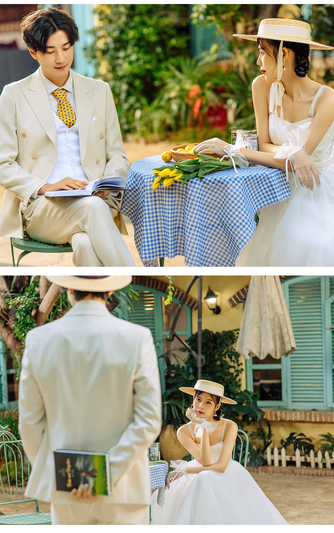 【原創(chuàng)風(fēng)格】法式復(fù)古婚紗照+服裝任選+底片全送