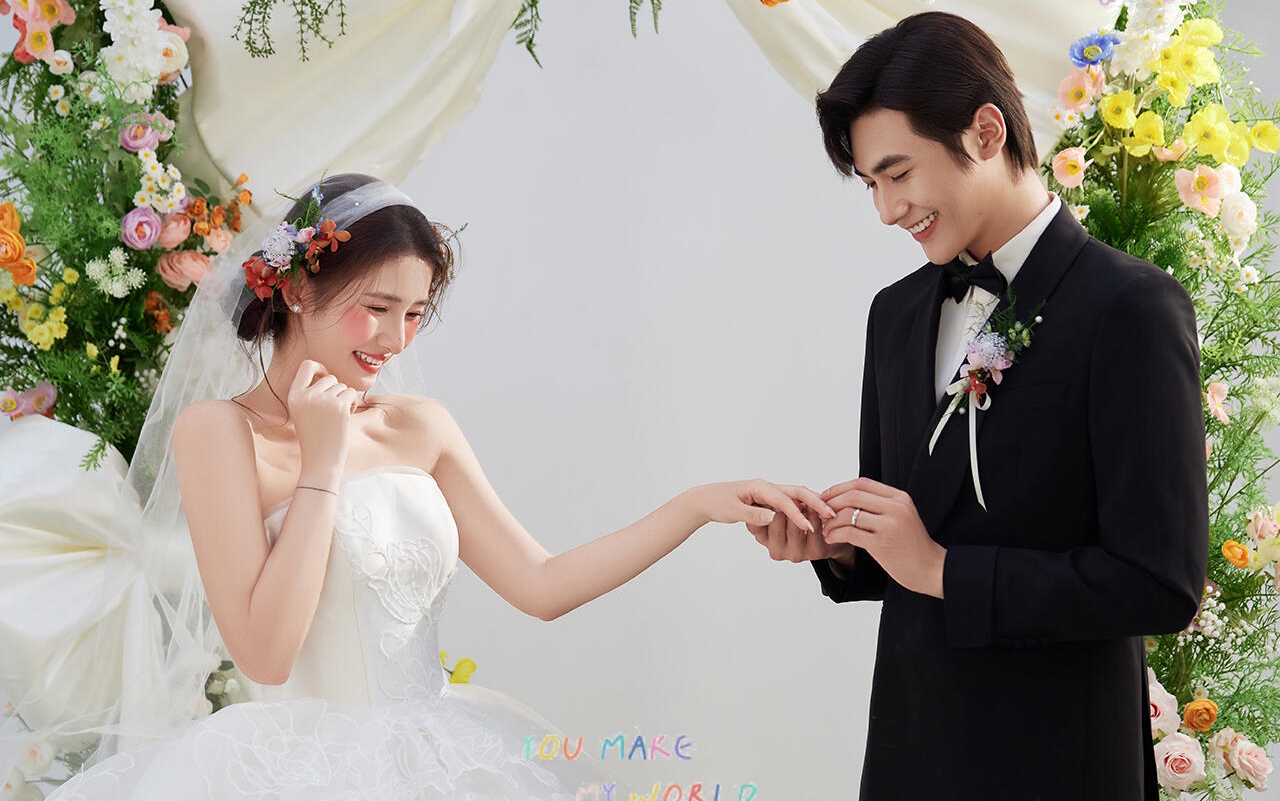 少女感婚紗照｜巨大蝴蝶結(jié)也太甜了吧