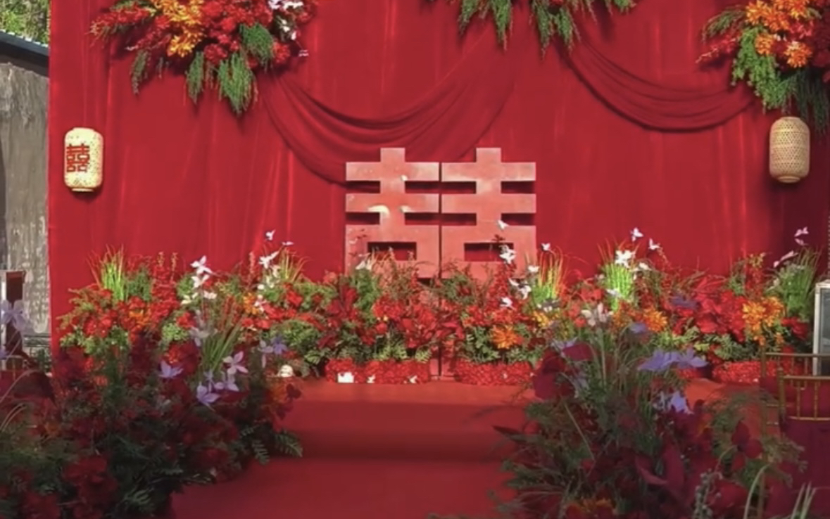 紅色系挑高婚禮