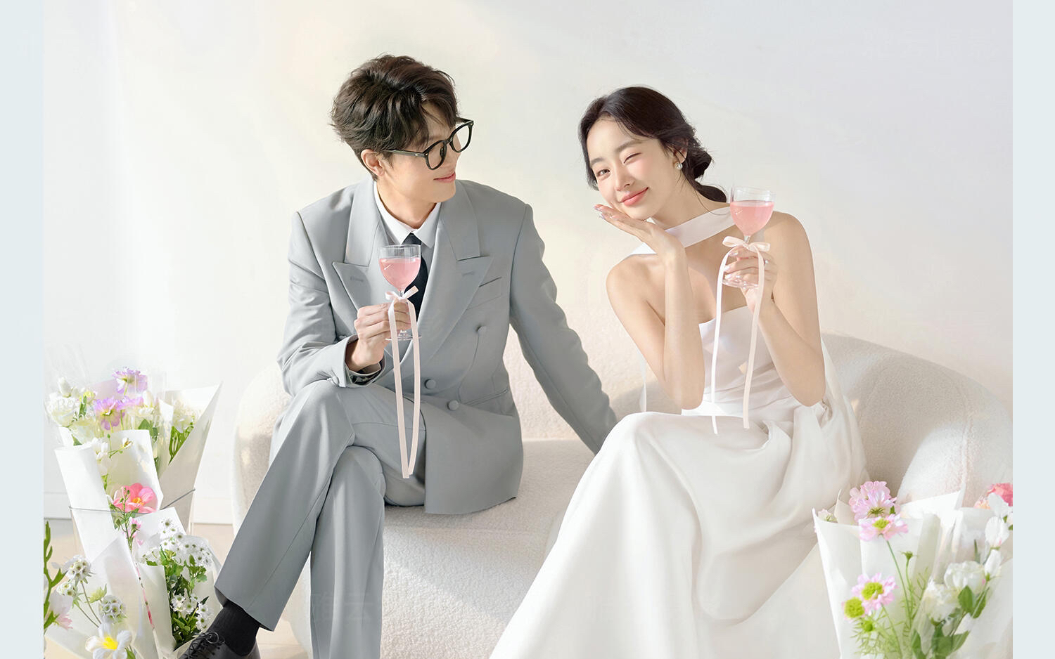 敲溫柔 韓系清新婚紗照已被閨蜜夸爆