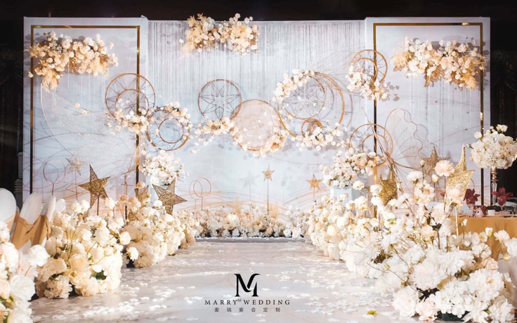 【益阳麦瑞婚礼】套餐婚礼 香槟色婚礼