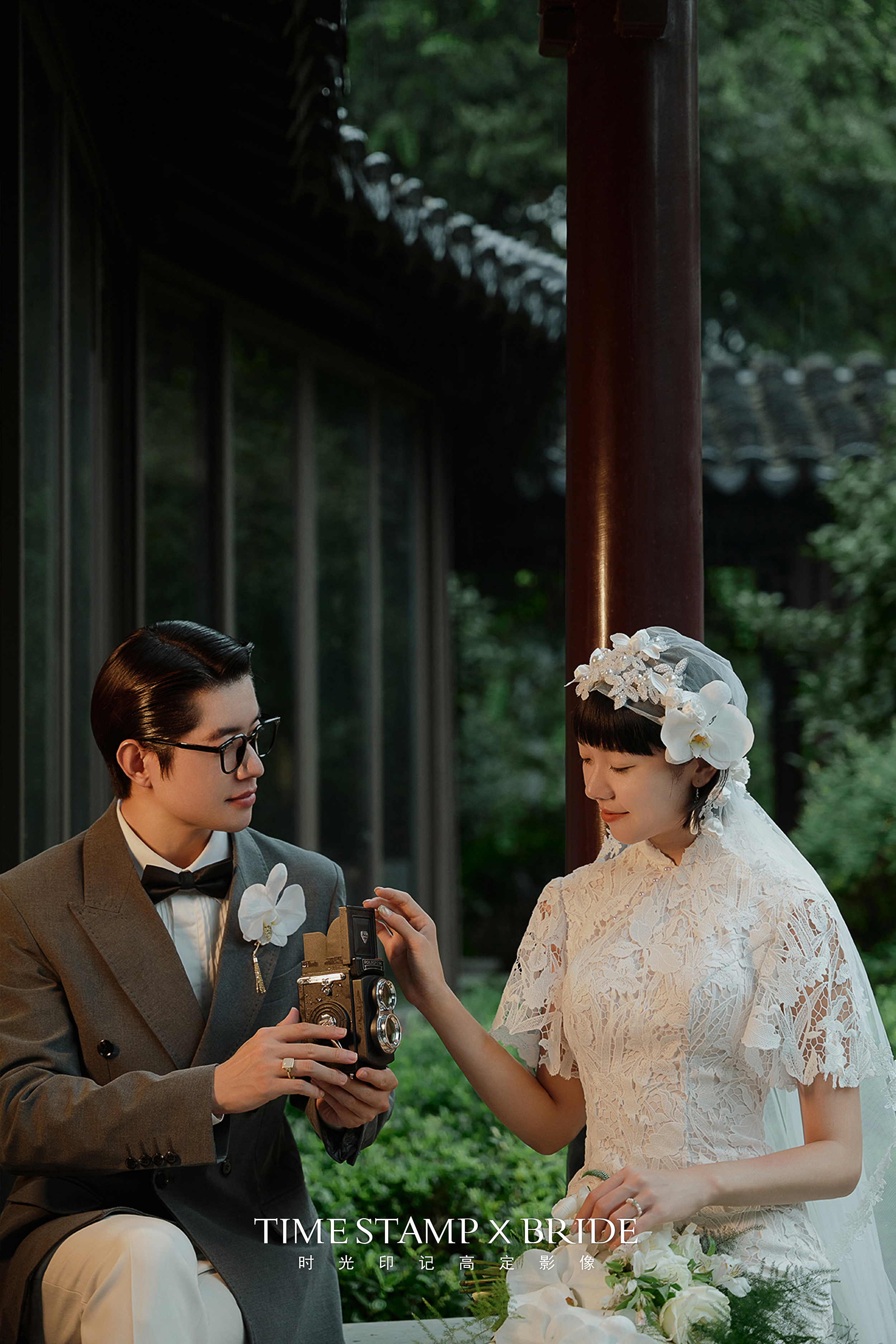 经典复古的民国风园林婚纱照, 记录幸福的时刻！