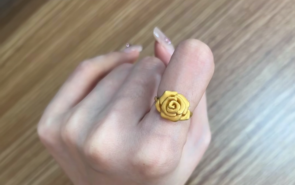 黃金｜玫瑰花戒指