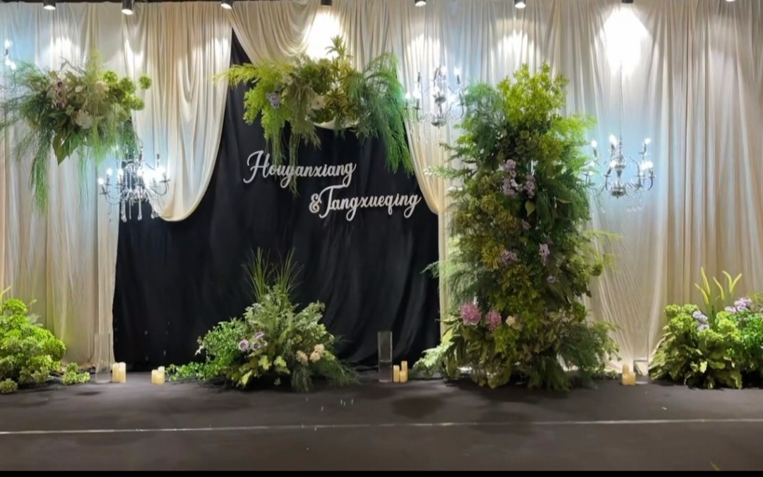 上次我说的就是这个婚礼  很浪漫