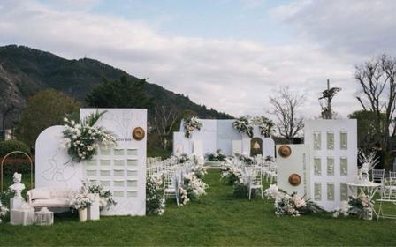 韩式白色系婚礼-- 鲜花和浪漫这个春天都给你