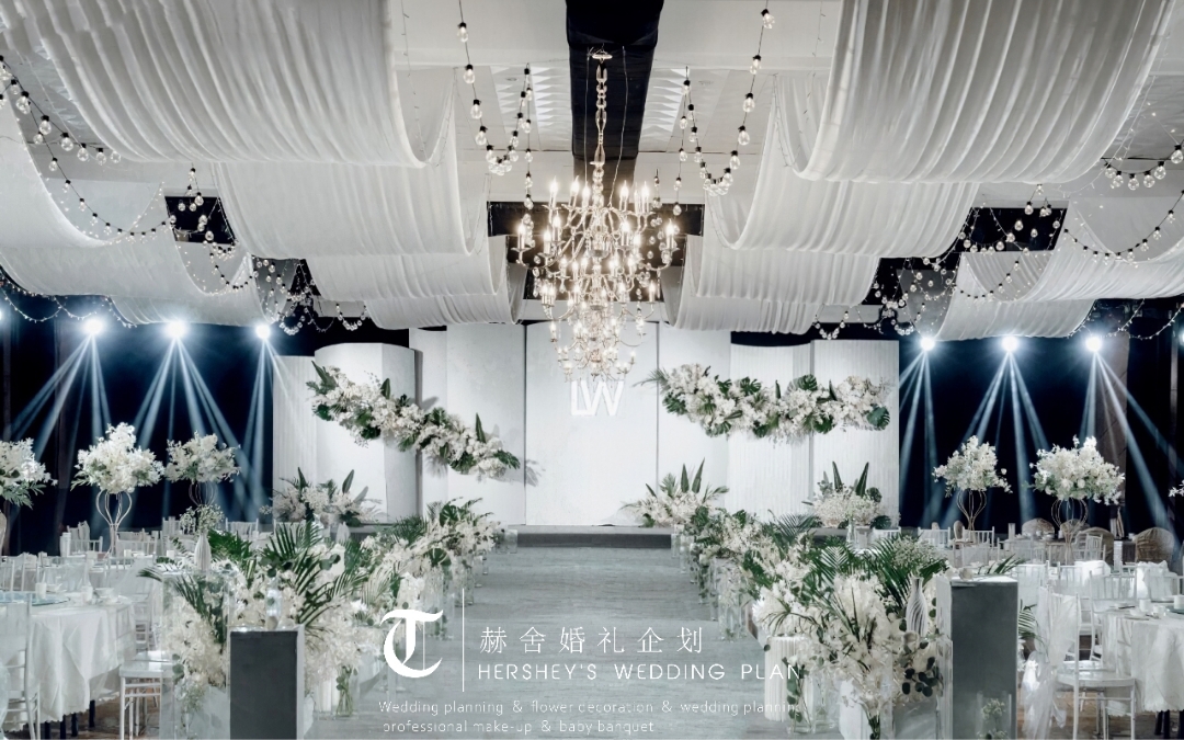 赫舍婚礼｜韩式简约白绿色系婚礼