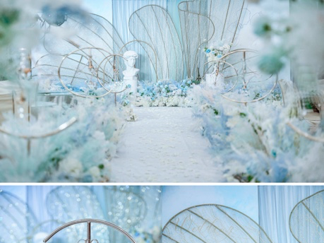 史蒂芬蓝简约高级婚礼\婚礼策划套餐价