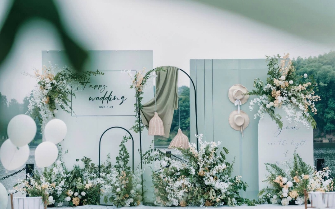 给她一场莫兰迪简约草坪婚礼