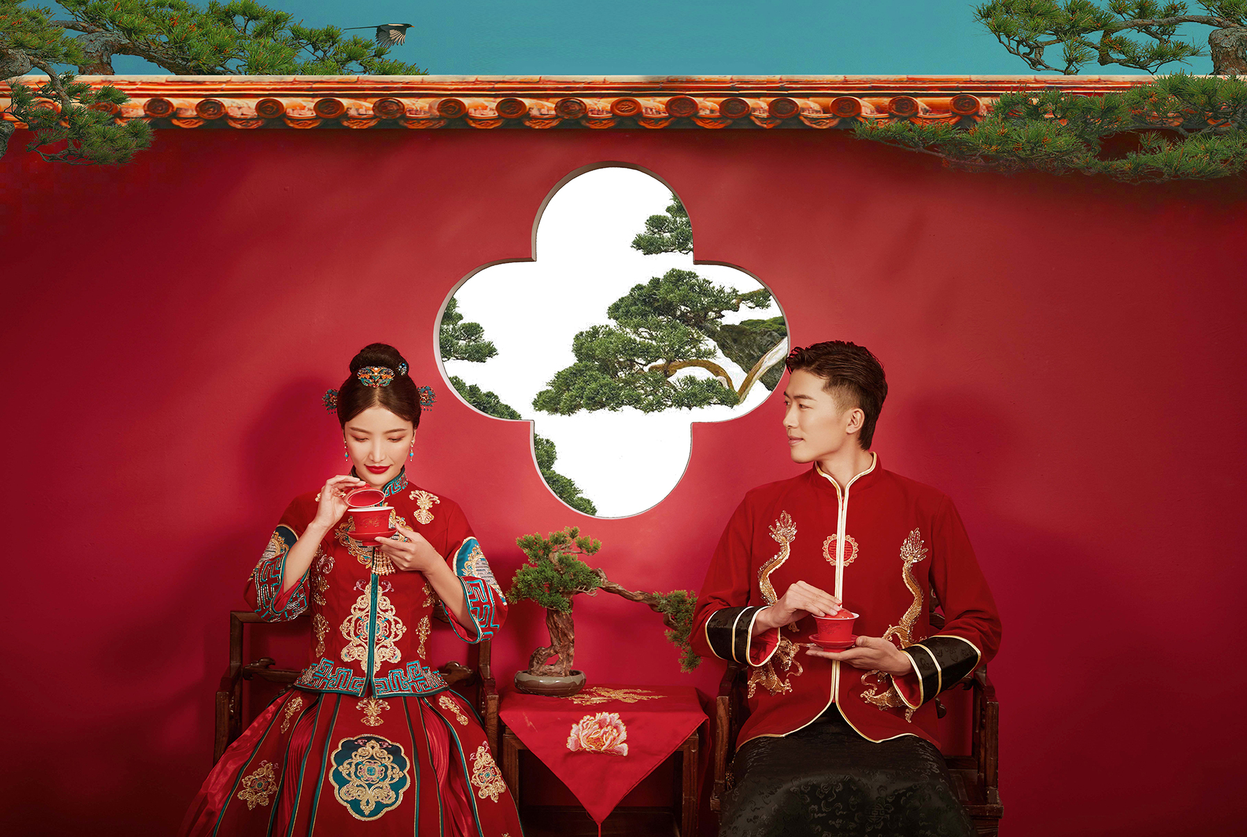 工笔画 复古系列 全程一对一拍摄