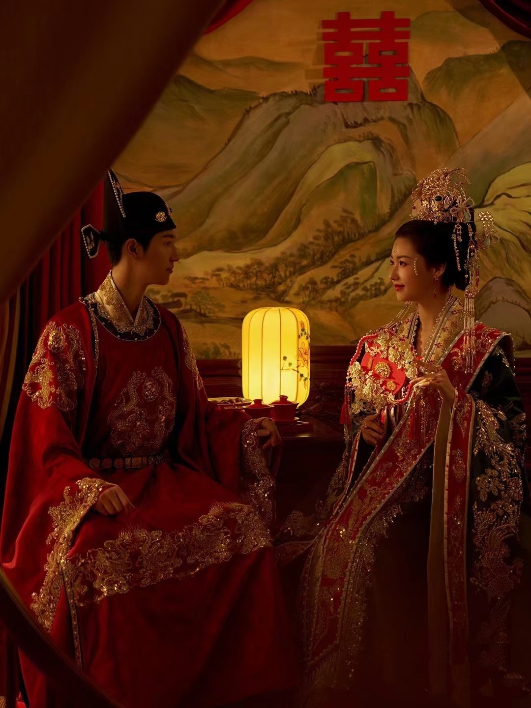 重工华丽宋制婚服
