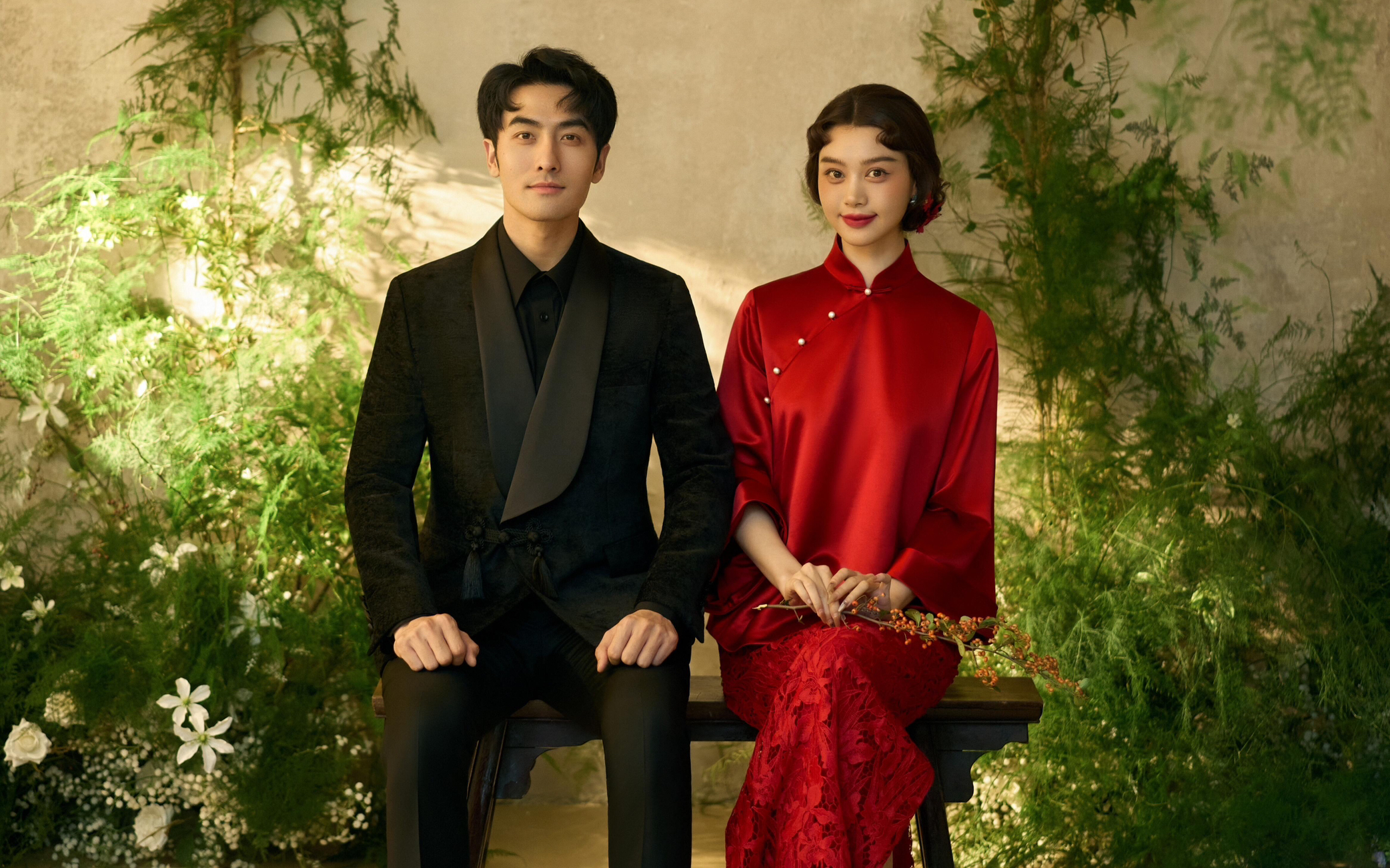 室內(nèi)花房新中式婚紗照｜火爆朋友圈啦