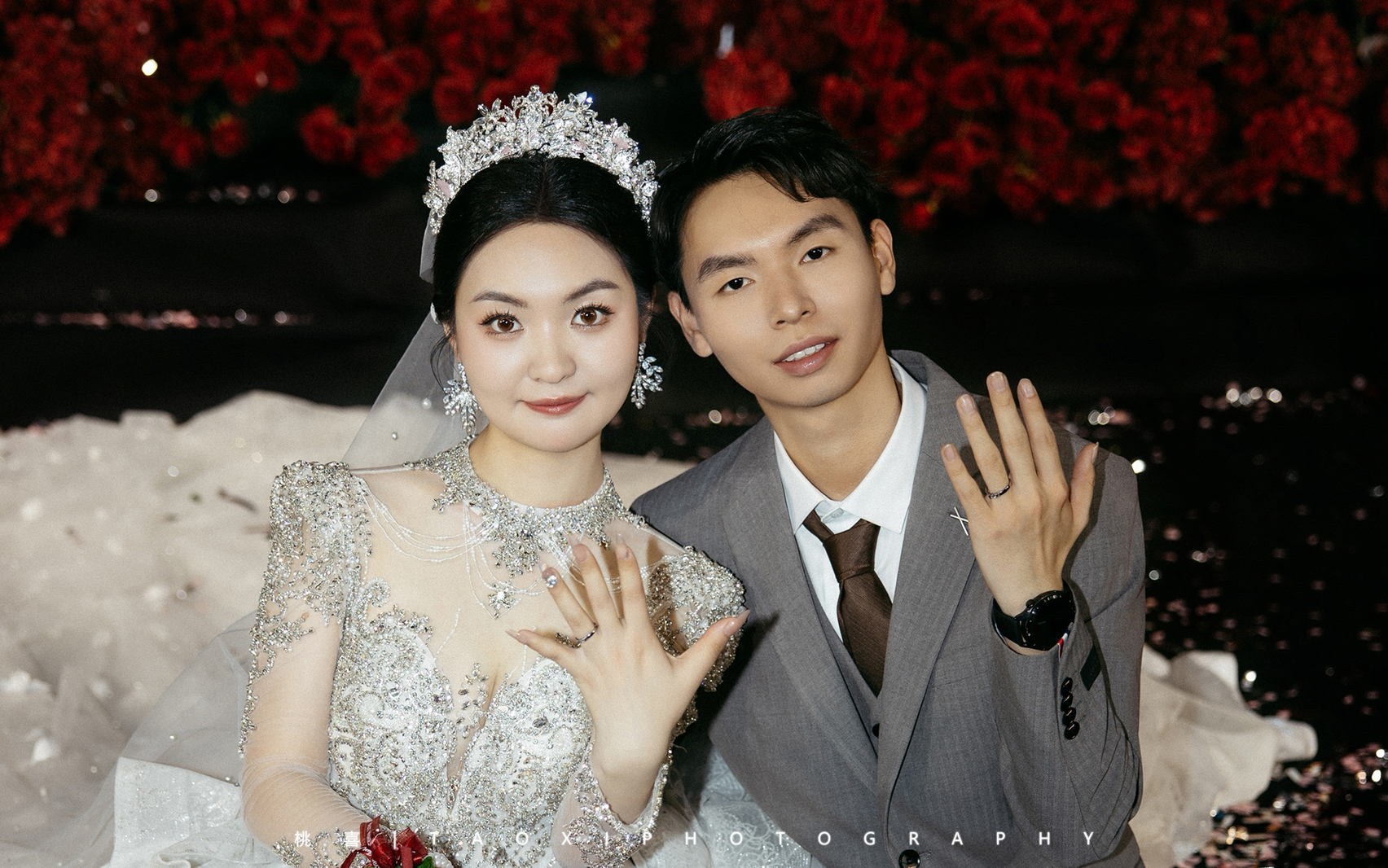 紅黑色水晶婚禮
