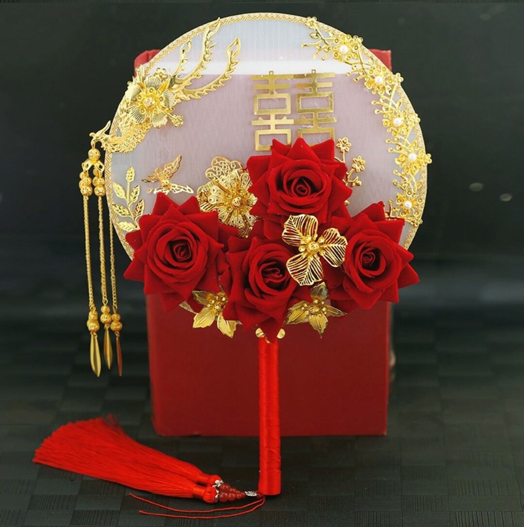 婚礼团扇