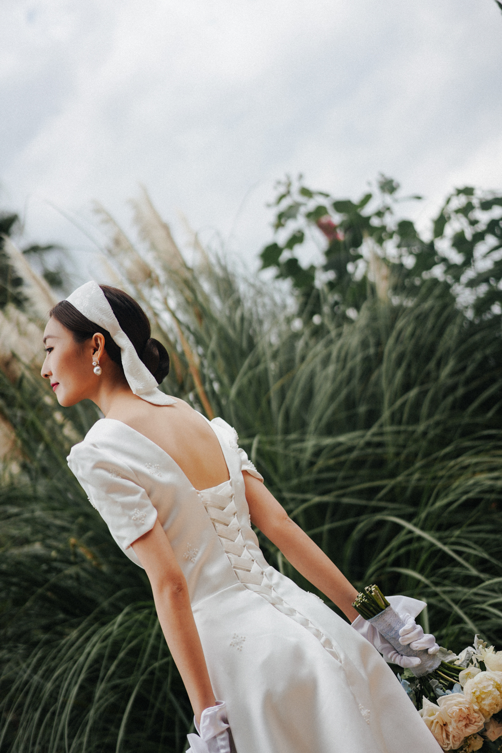 新娘当天的每套造型都超美