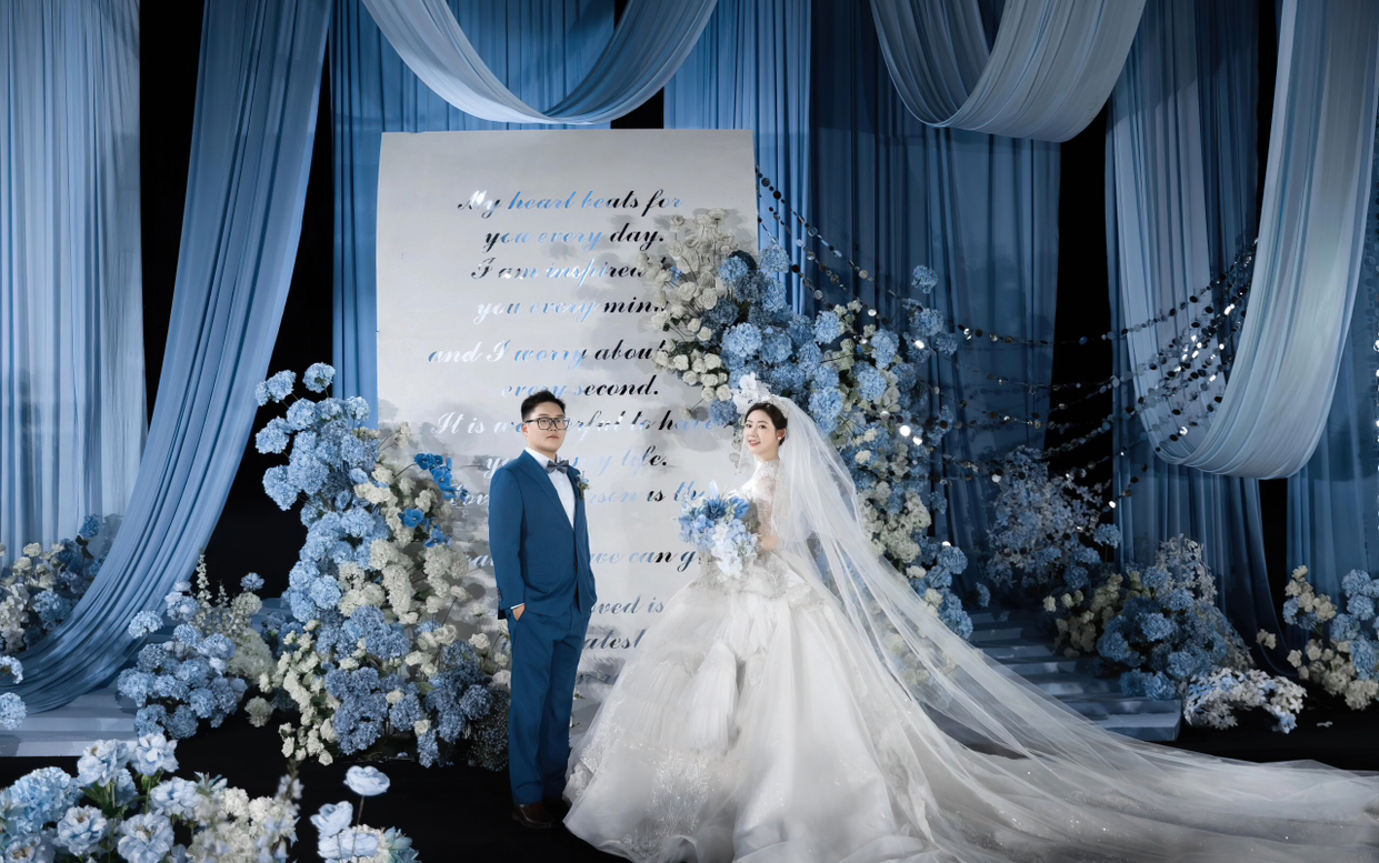 蓝色主题婚礼「幸福国度婚礼」