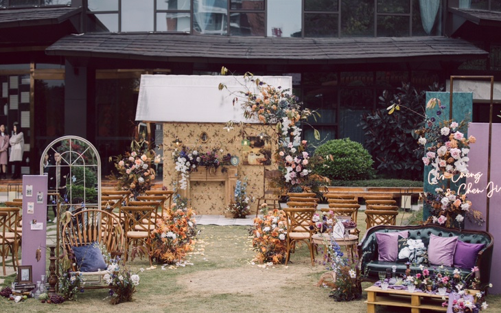 莫奈風(fēng)的花園(紫色系婚禮)