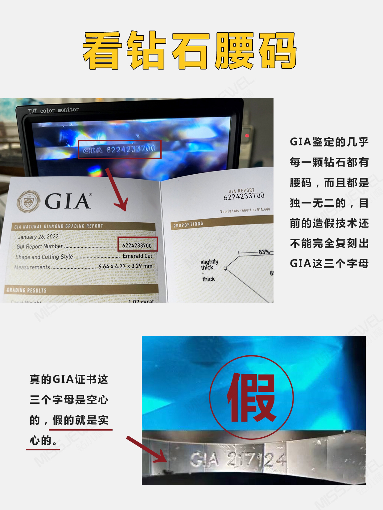 拒绝踩坑❗看懂这🔟个细节秒懂GIA证书真假