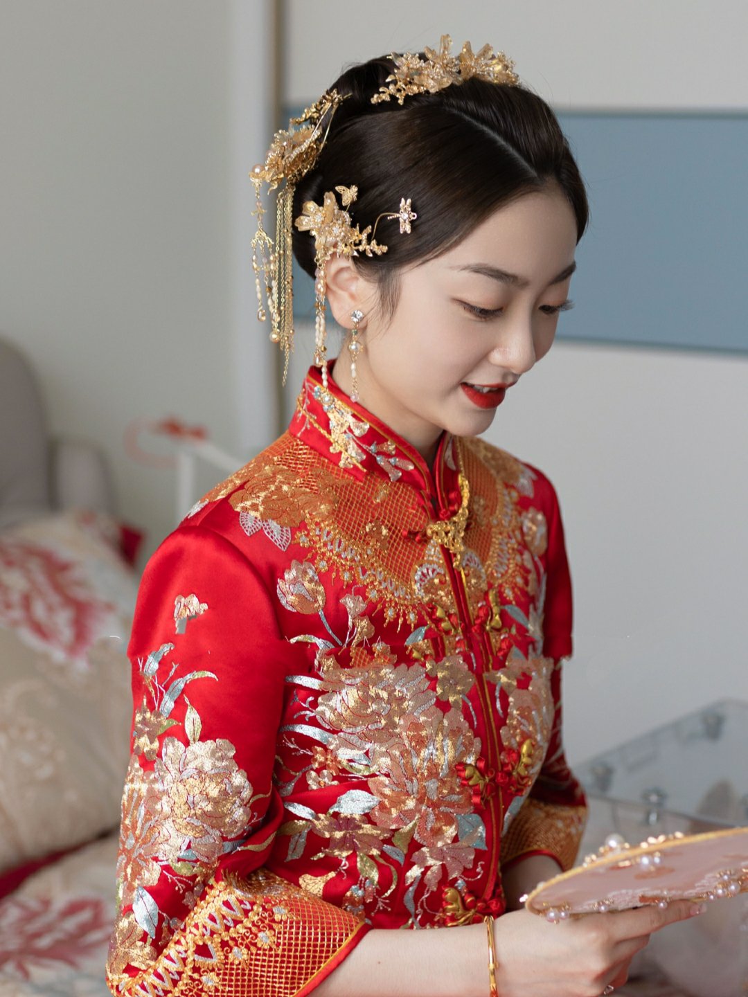永远不过时的时尚中式新娘，秀禾服超级美的