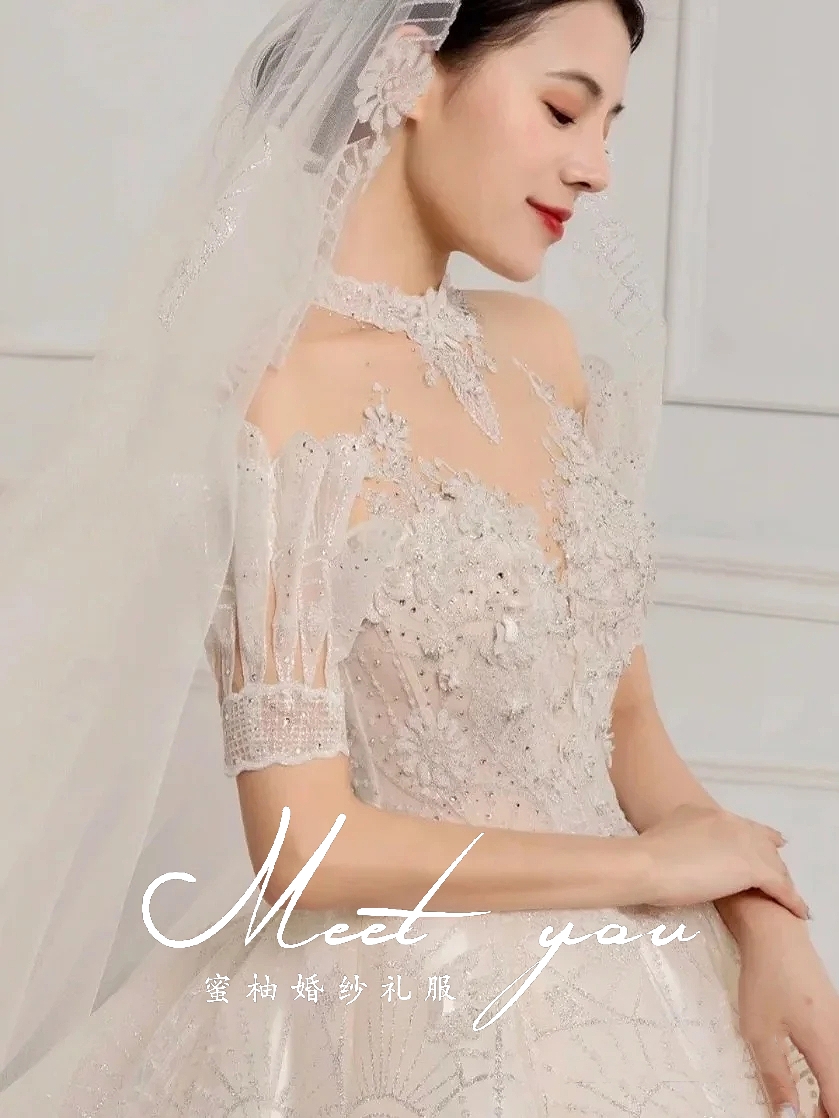 奢华公主风小翅膀主纱