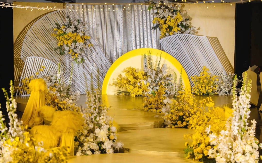 你为中心专属定制夏日柠檬黄婚礼