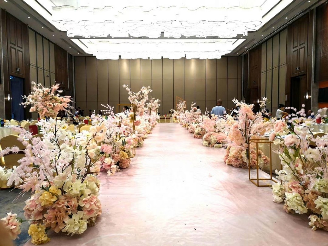 小预算马卡龙粉色立体花艺设计主题