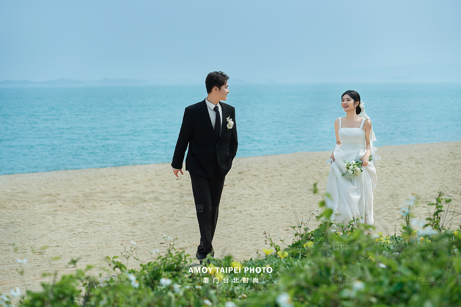镜头感满分海景婚纱照，藏匿着万种浪漫