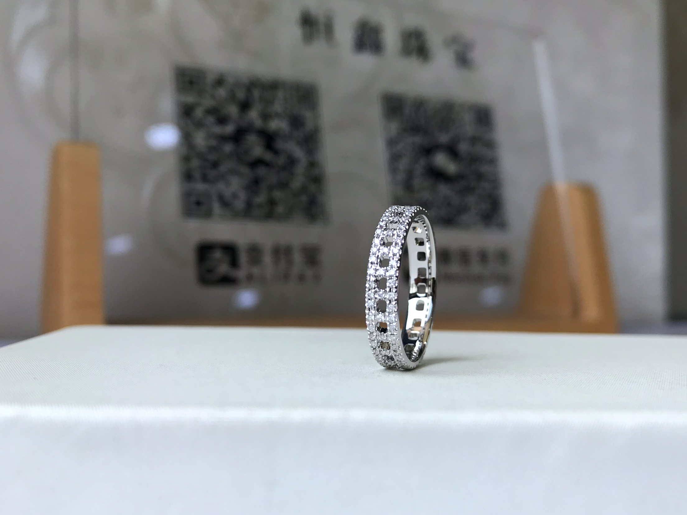 豪华满钻款对戒 女戒 情侣戒 排戒 叠带款