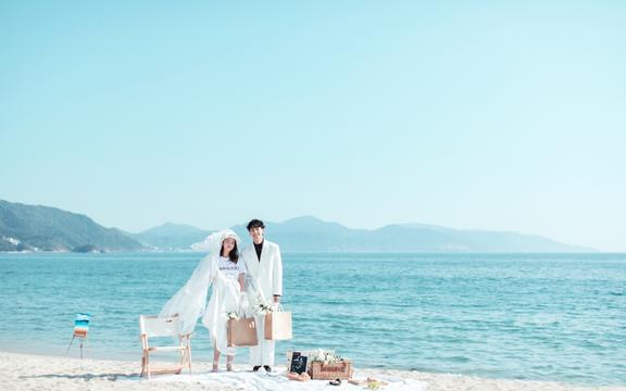 【婚纱摄影】海景旅拍婚照+网红打卡地+游艇免费拍