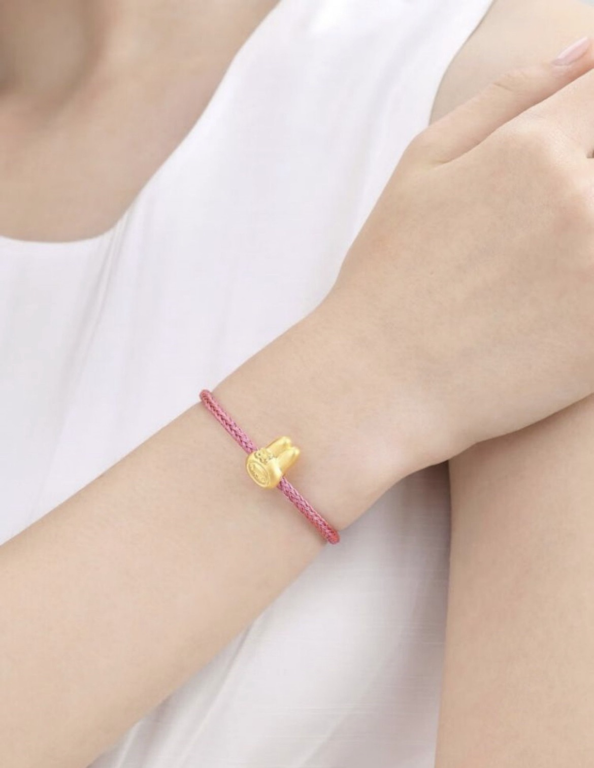 Melody鸡蛋花美乐蒂黄金转运珠88469C