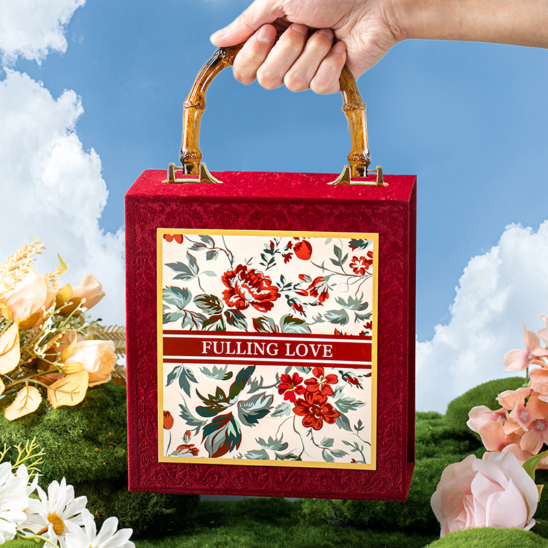 【婚礼纪推荐】神秘花园竹节手提箱中式伴手礼