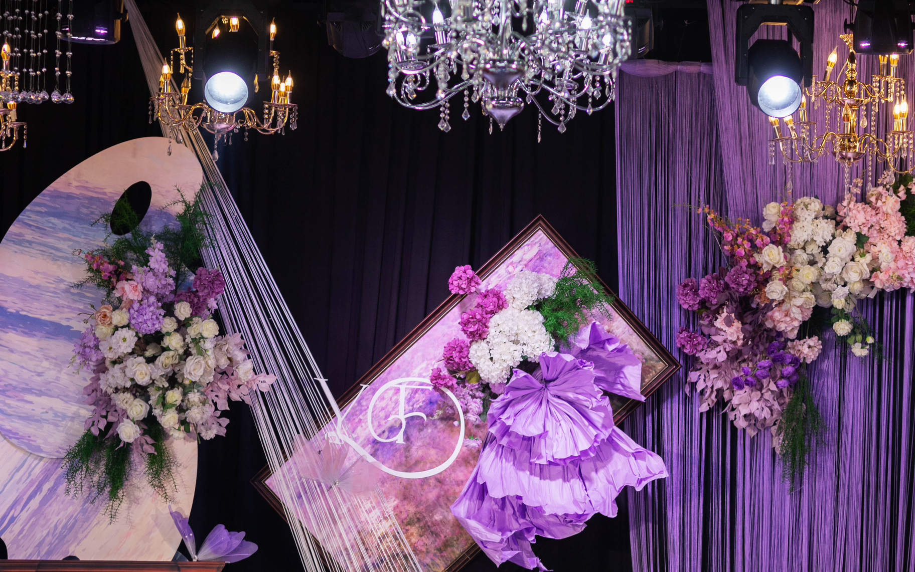 【金博雅婚禮策劃】水晶紫色油畫風(fēng)