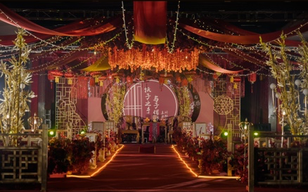 光山县海纳百川大酒店，中式婚礼现场，超大气呀！