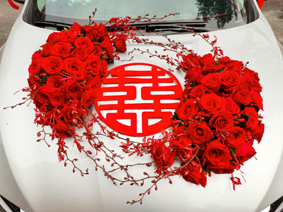 紅色囍字花車（爆款紅色系花車）