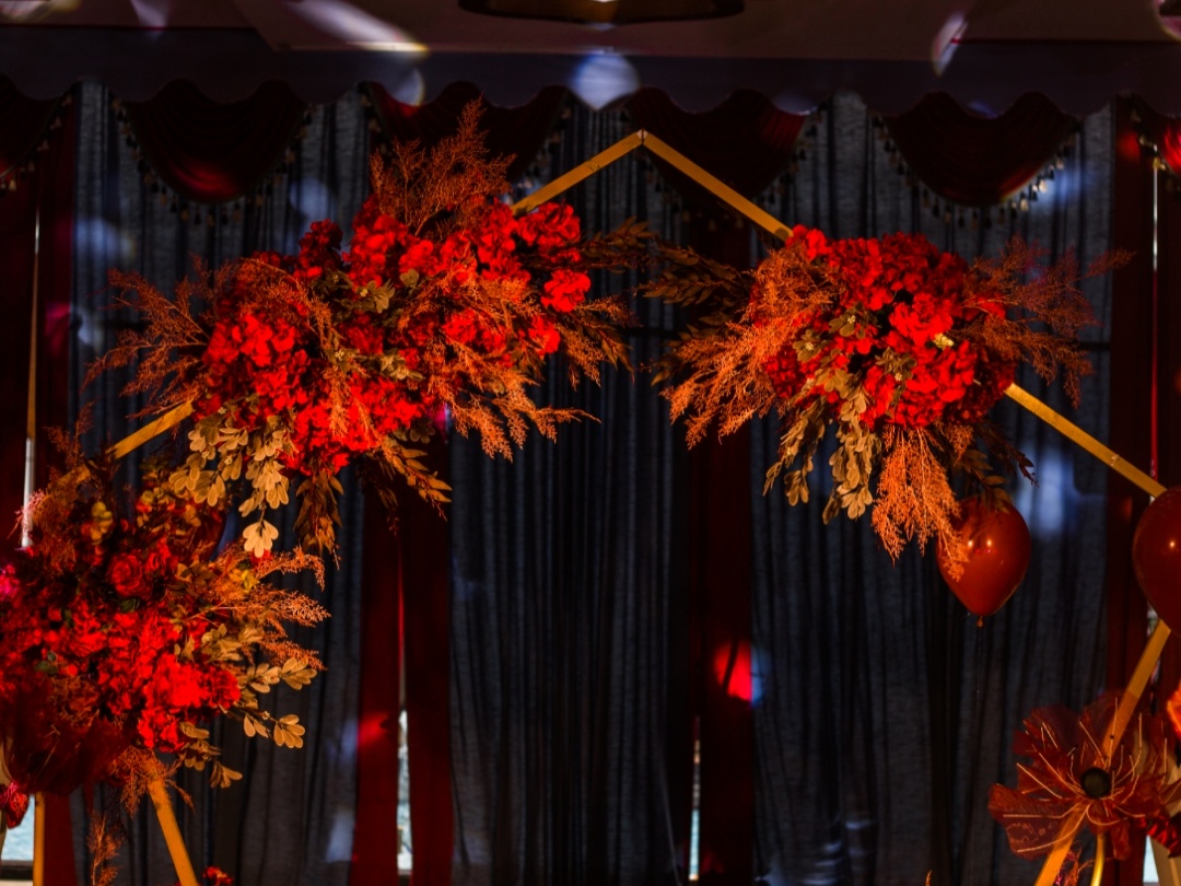 轻奢红色系，客户实景，彭州妙杏