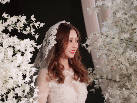 香槟色韩式婚礼—回归庄重优雅的纯净感