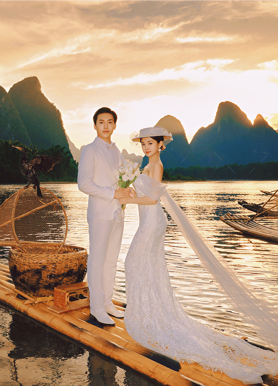 20元人民币背景!桂林旅拍山水婚纱照