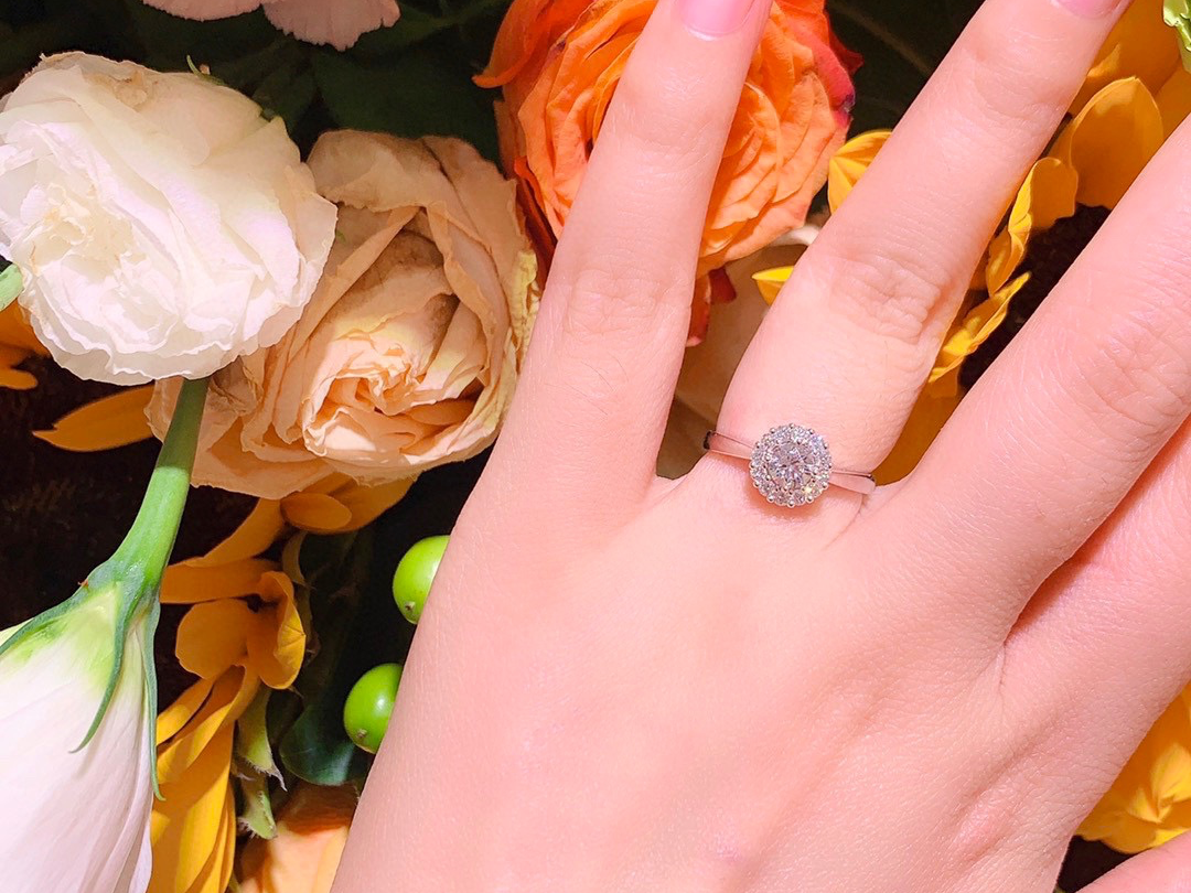 爱的太阳花定制50分阳光钻戒心动价