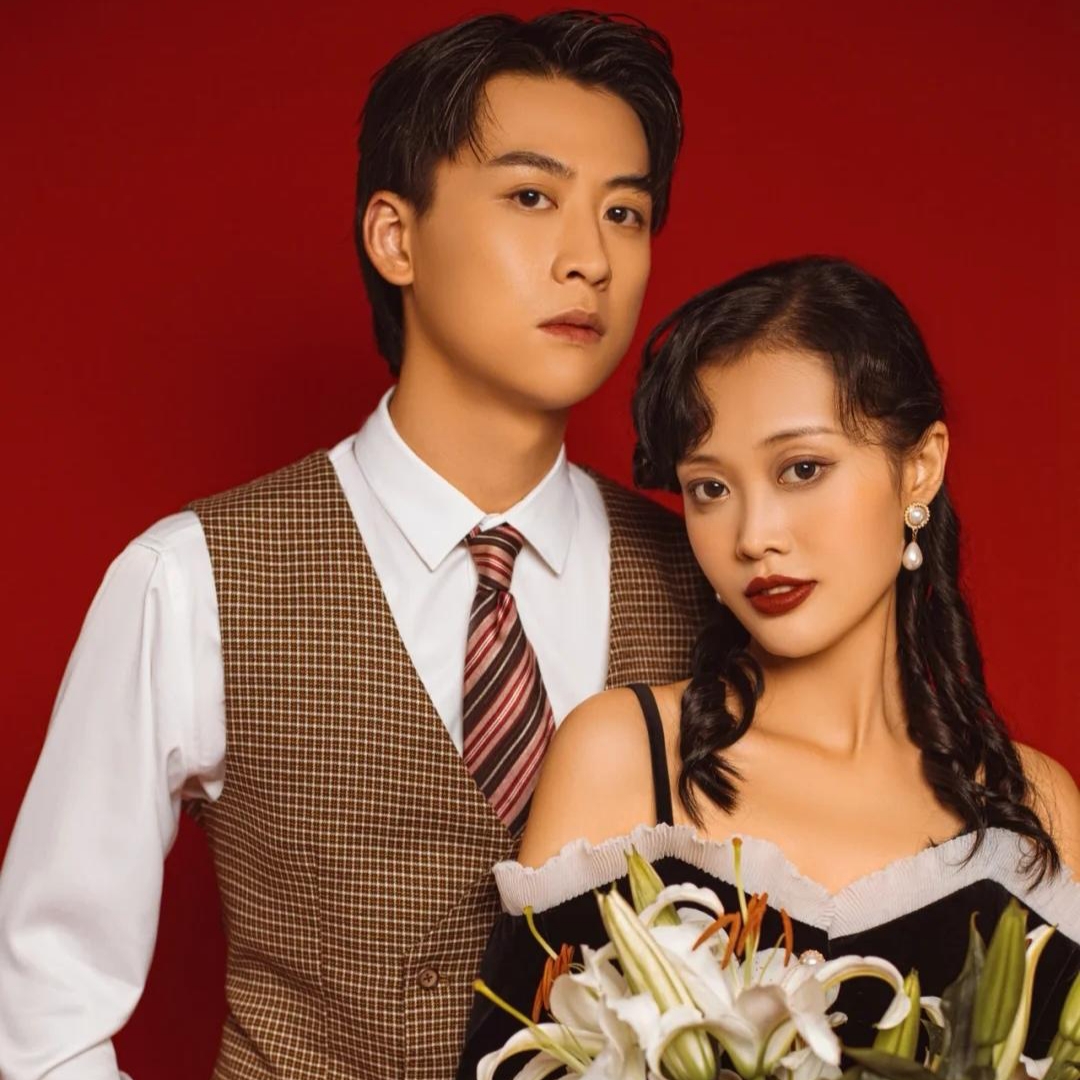 复古怀旧风婚纱照