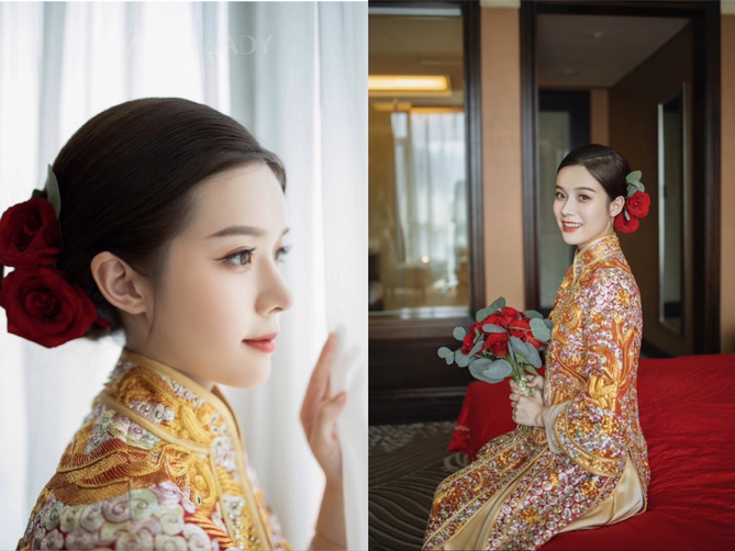 【婚礼当天单次妆发，早妆/晚宴妆】