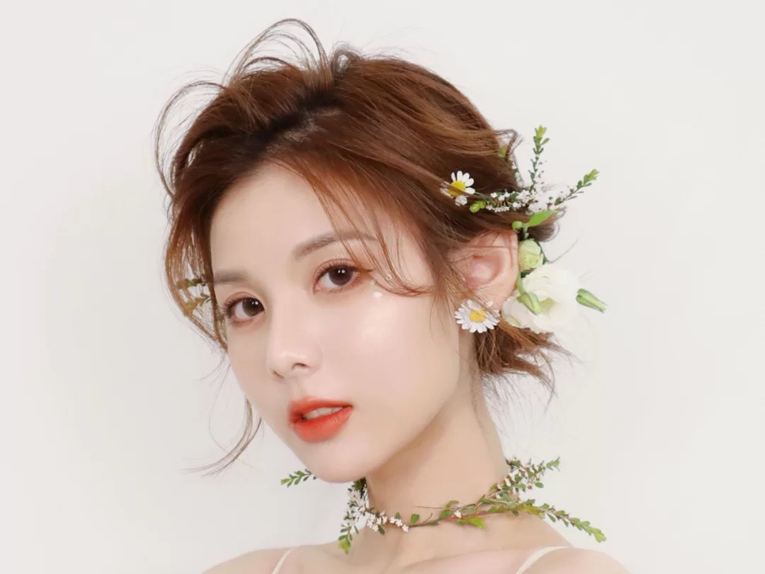 清新森系田园风新娘造型～跟妆