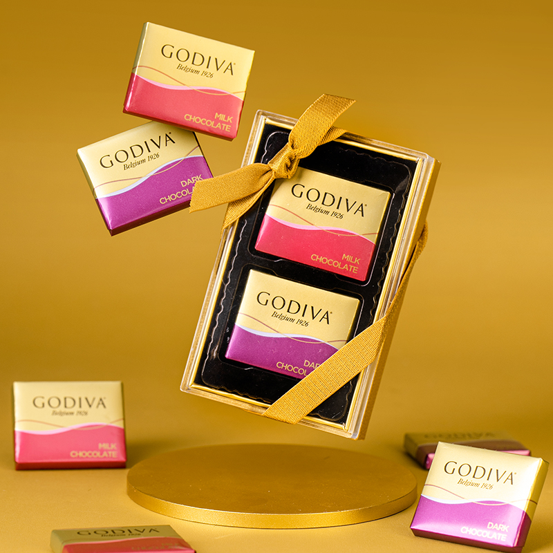 GODIVA/歌帝梵巧克力片装2粒装