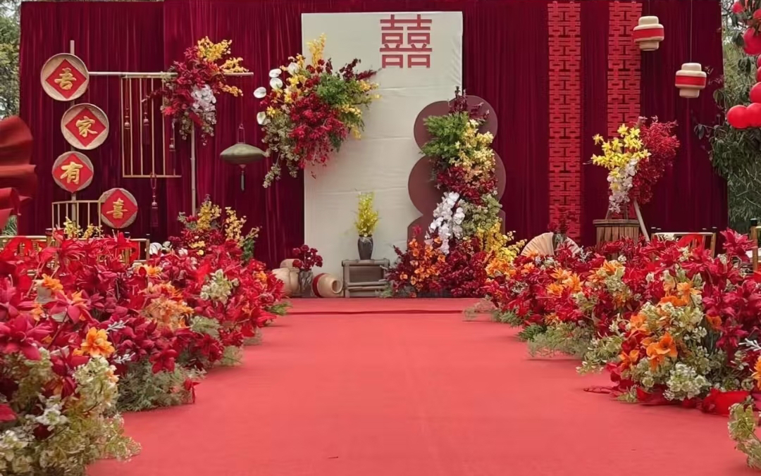 新中式红色婚礼案例