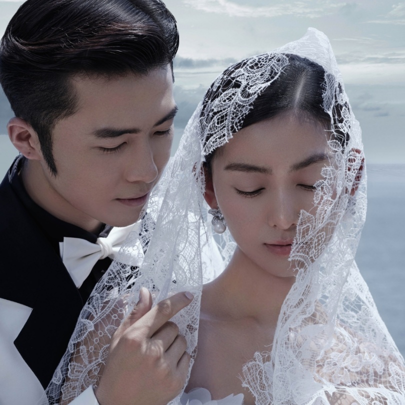 三亚婚纱摄影婚纱照海天一线景区拍摄