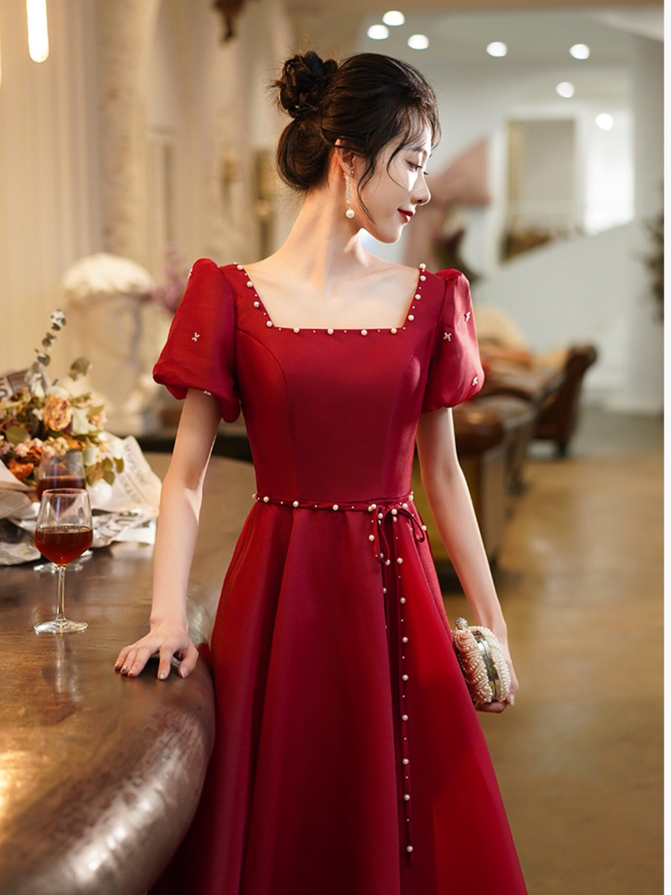 敬酒服/晚宴/婚礼/主持/订婚时尚礼服