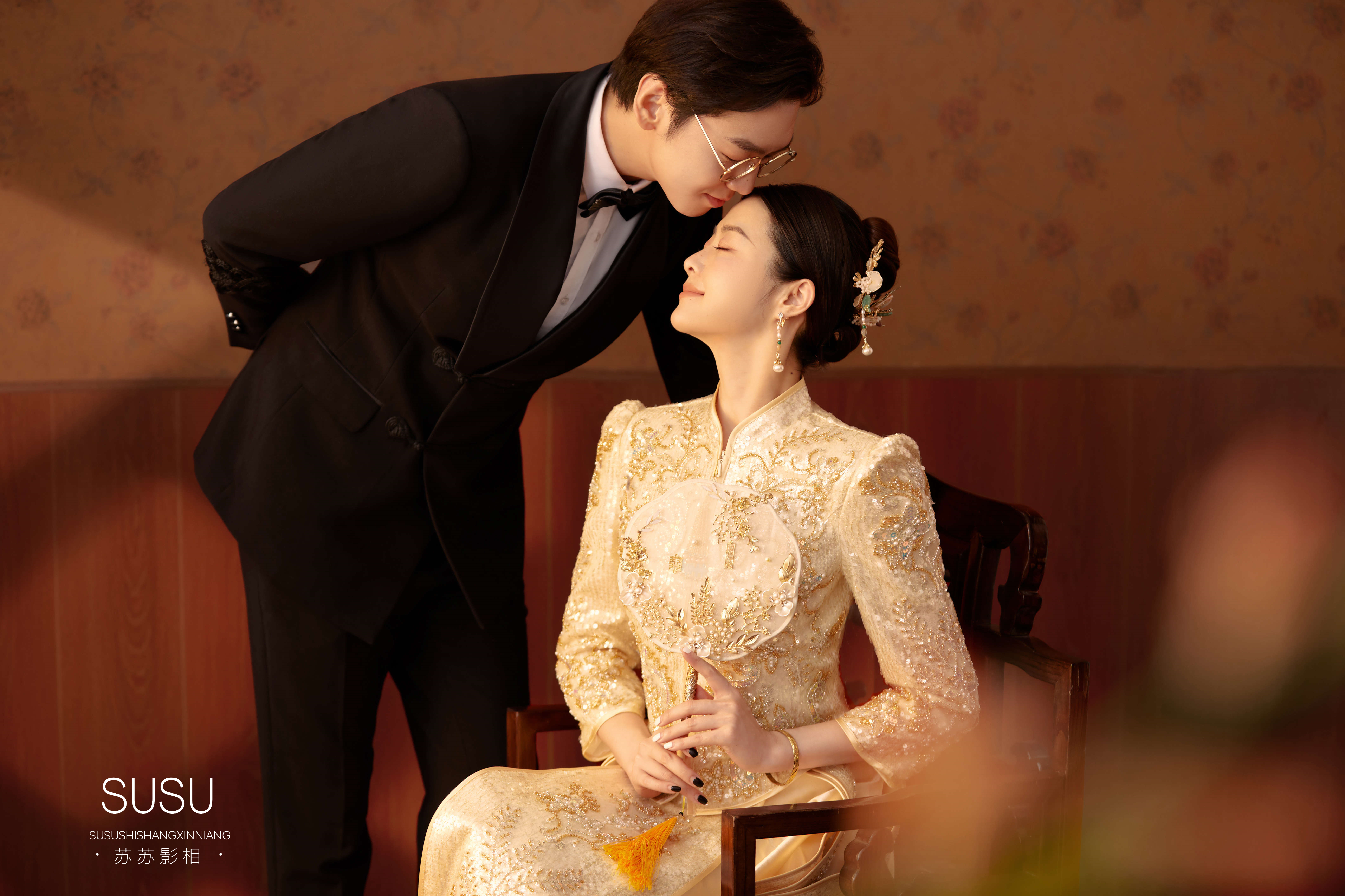 父母安利的中式婚纱照，拍完就爱上了