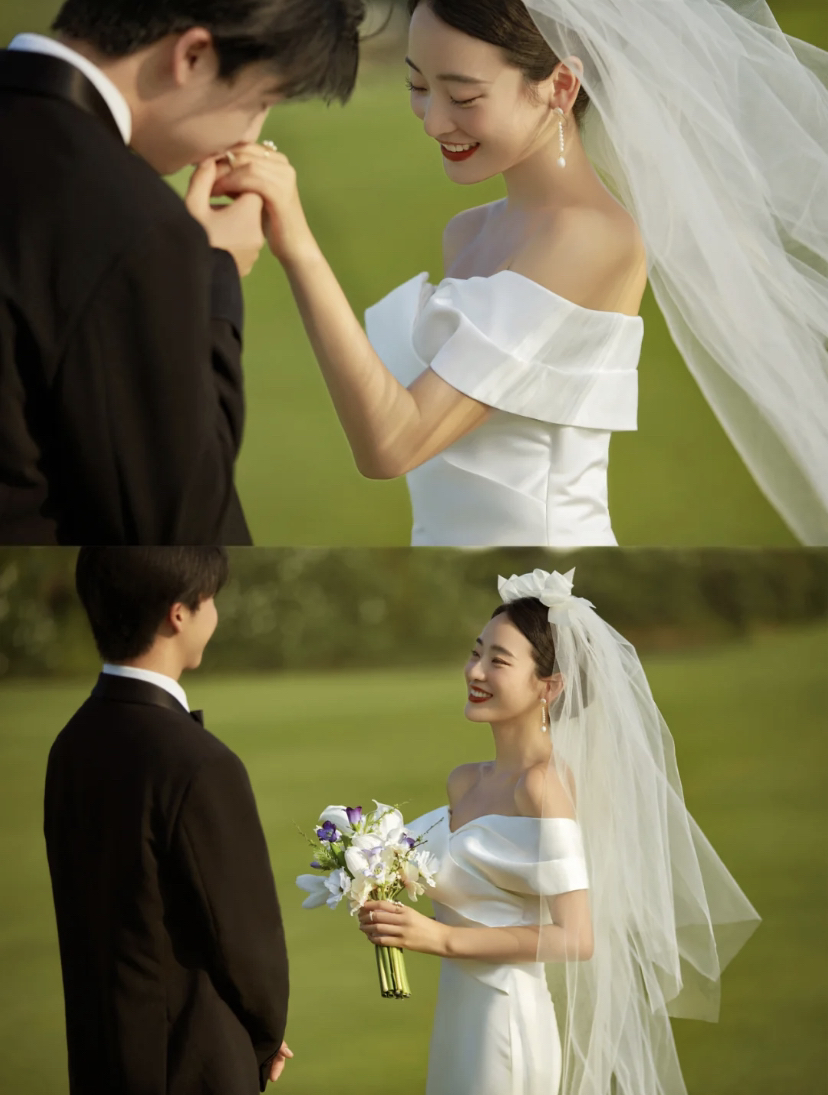 超美！看了都无法拒绝的草坪婚纱照