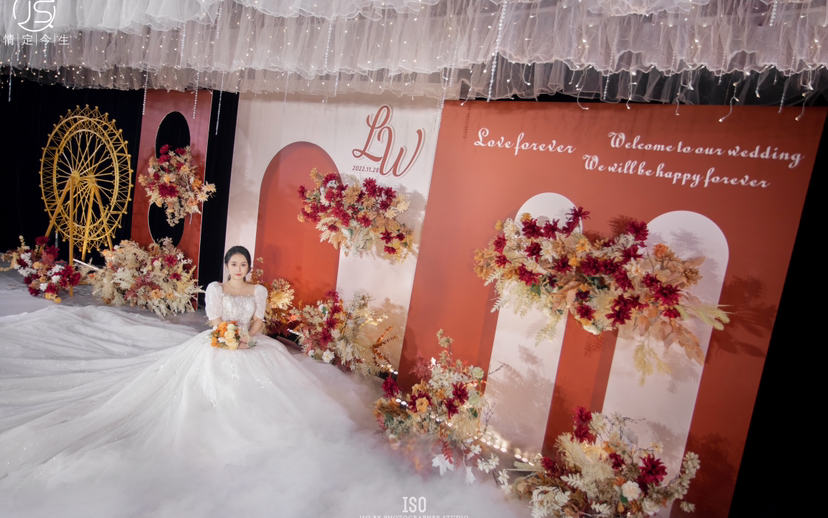 情定今生婚礼-香槟焦糖红婚礼