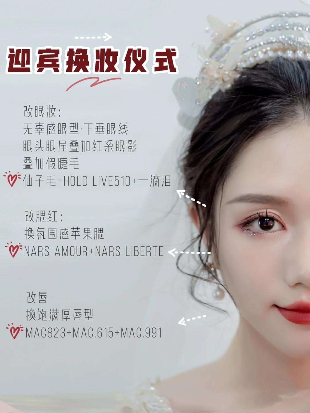 备婚干货｜婚礼一整天的妆容变化