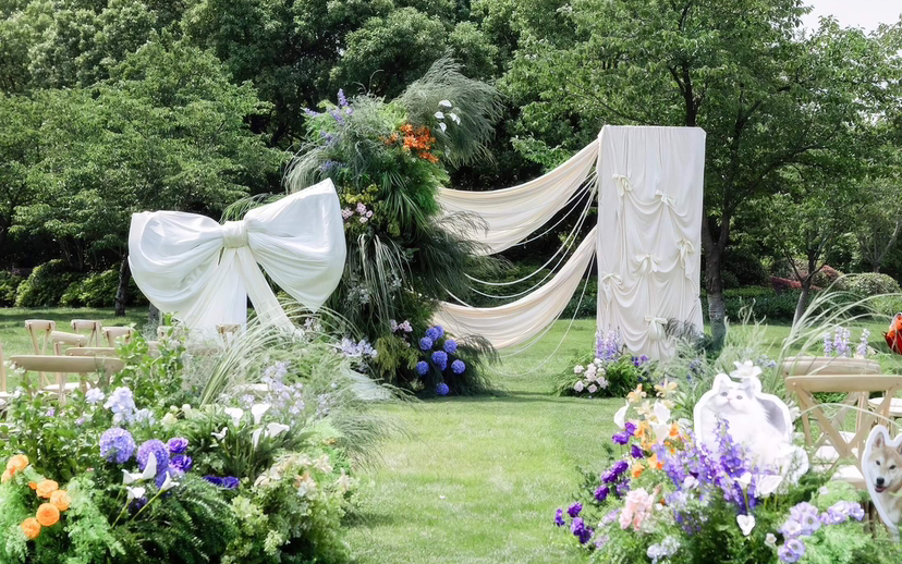 【君美佳銘】小眾蝴蝶結草坪婚禮